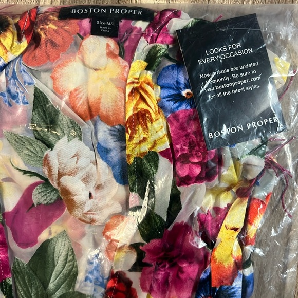 Boston Proper Novelty Fringe Kimono NEW - Picture 5 of 10